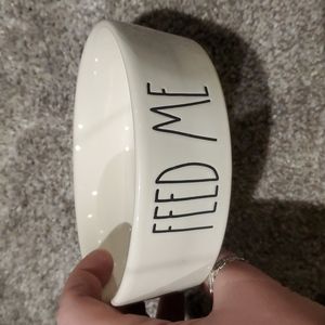 Rae Dunn Feed Me Cat/Dog Bowl